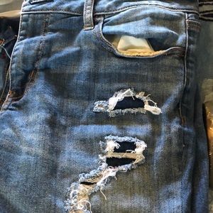 American eagle jeggings 14r destroyed